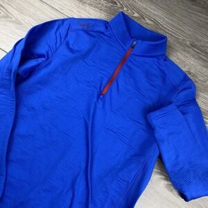 Ping Mens Sensor Warm 1/4 Zip Golf Pullover Royal Blue Large Read